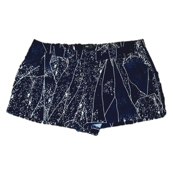 Navy Blue Shorts with White Design Elastic Waist Mossimo XXL - Picture 1 of 9